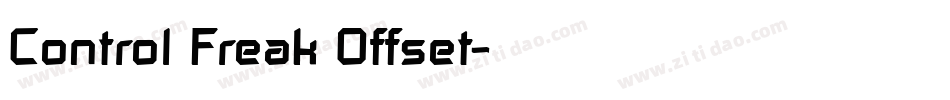 Control Freak Offset字体转换